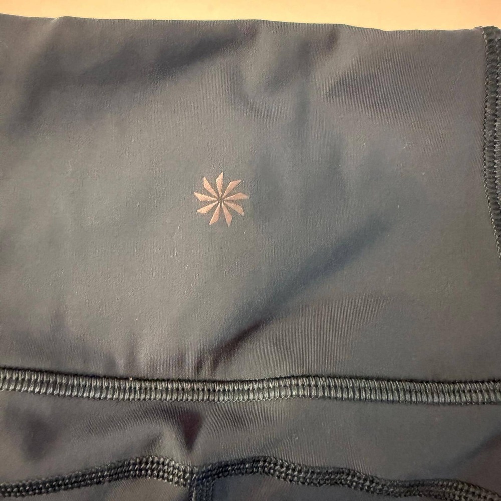 Athleta Rainier Tight Teal Neon Yellow High Rise Leggings‎ Zip Pockets XXS - Picture 6 of 16